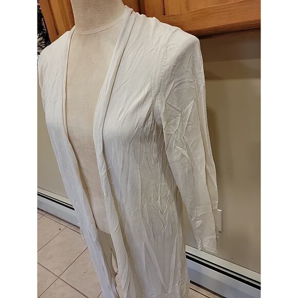 Lauren Ralph Lauren Womens Silk Blend Cardigan Sweater Plus 2x Ivory - Picture 4 of 14